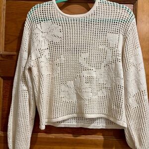 Z SUPPLY WOVEN CREAM TOP/XS
